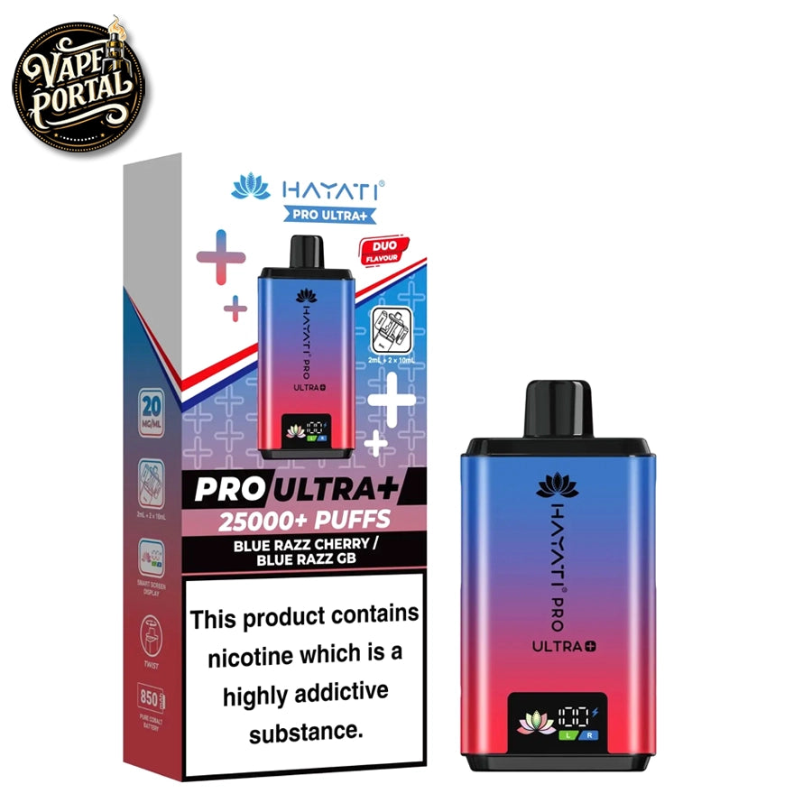 Hayati Pro Ultra Plus 25000 Prefilled Pod Kit Blue Razz Cherry Blue Razz GB