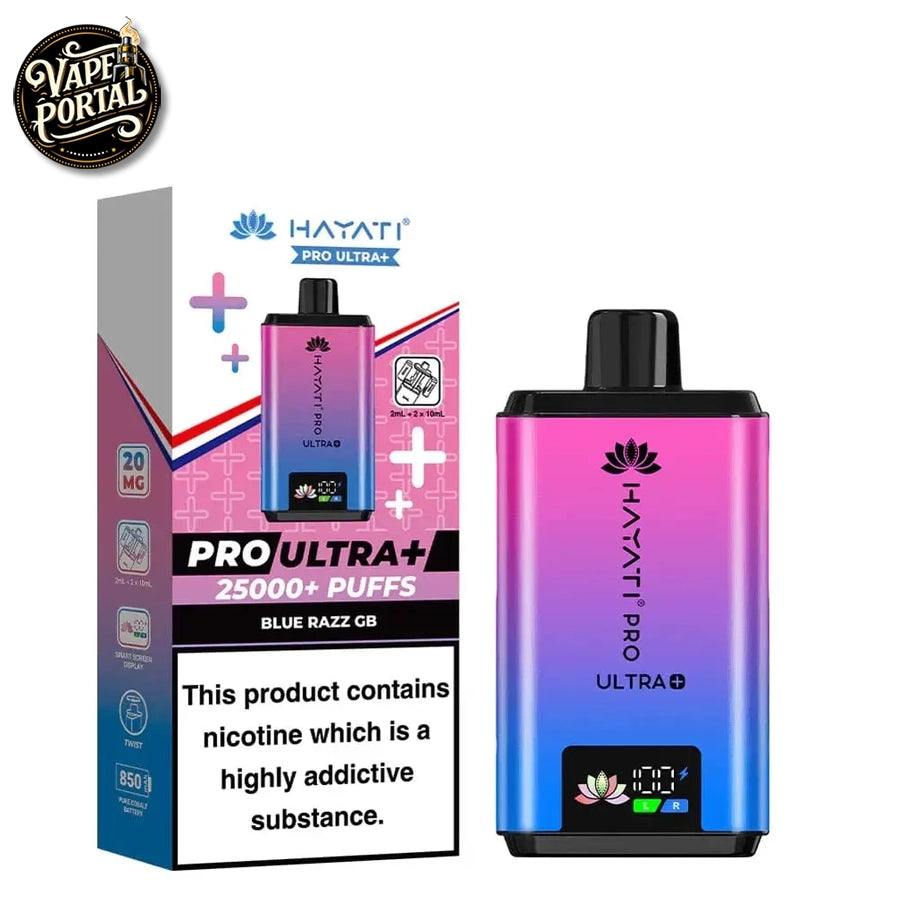 Hayati Pro Ultra Plus 25000 Prefilled Pod Kit Blue Razz GB 