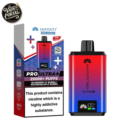 Hayati Pro Ultra Plus 25000 Prefilled Pod Kit Blueberry H Bubba Watermelon H Bubba