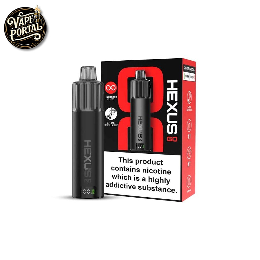 Hexus Go 2+10 Vape Pod Kit Black
