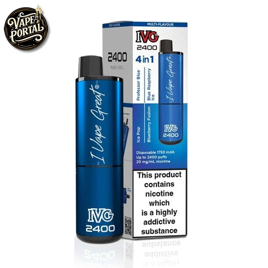 IVG 4 In 1 2400 Puffs Pod Kit Blue Edition