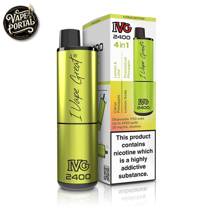 IVG 4 In 1 2400 Puffs Pod Kit Citrus Edition 