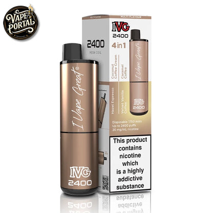 IVG 4 In 1 2400 Puffs Pod Kit Coffee Edition
