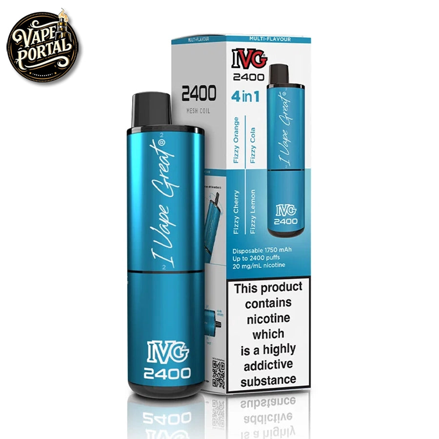 IVG 4 In 1 2400 Puffs Pod Kit Fizzy Edition