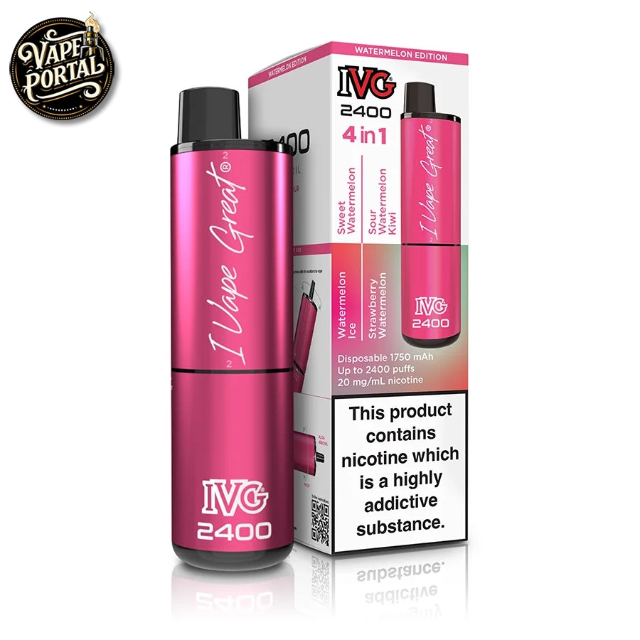 IVG 4 In 1 2400 Puffs Pod Kit Watermelon Edition