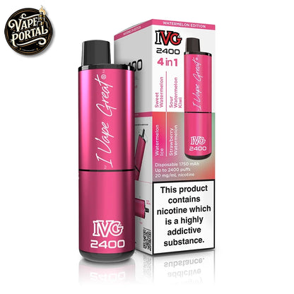 IVG 4 In 1 2400 Puffs Pod Kit Watermelon Edition