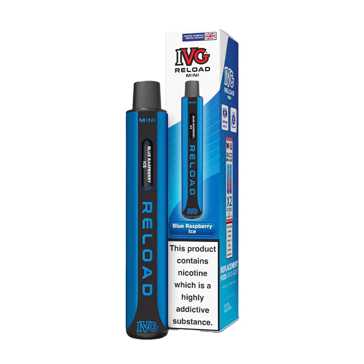 IVG Reload Mini Prefilled Pod Kit Blue Raspberry Ice