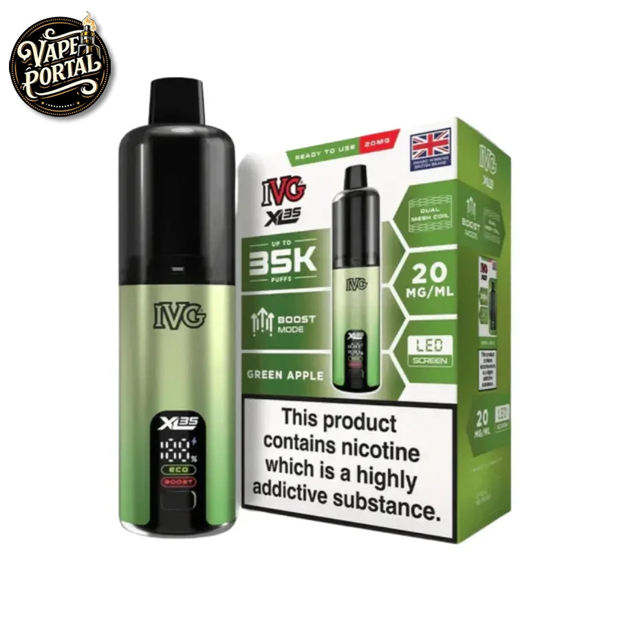 IVG XL 35K Prefilled Pod Kit Green Apple