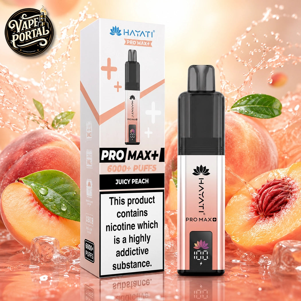 Hayati Pro Max+ 6000 Puffs Juicy Peach