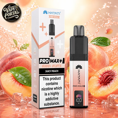 Hayati Pro Max+ 6000 Puffs Juicy Peach