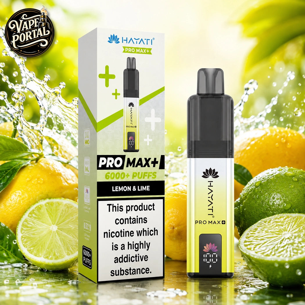 Hayati Pro Max+ 6000 Puffs Lemon and Lime