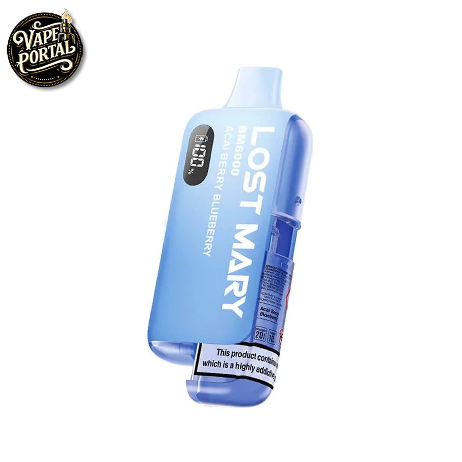 Lost Mary BM6000 Refillable Vape Kit Acai Berry Blueberry