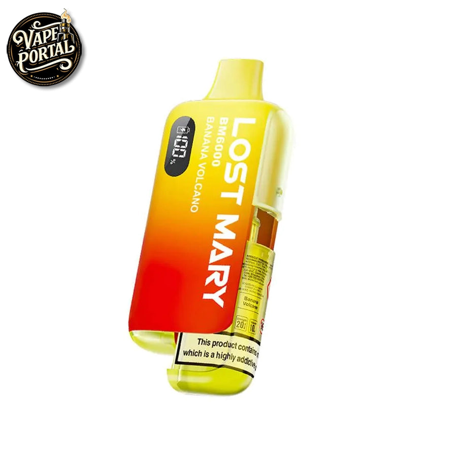 Lost Mary BM6000 Refillable Vape Kit Banana Volcano
