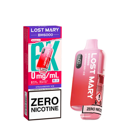 Lost Mary BM6000 Zero Nicotine Prefilled Pod Kit Strawberry Ice