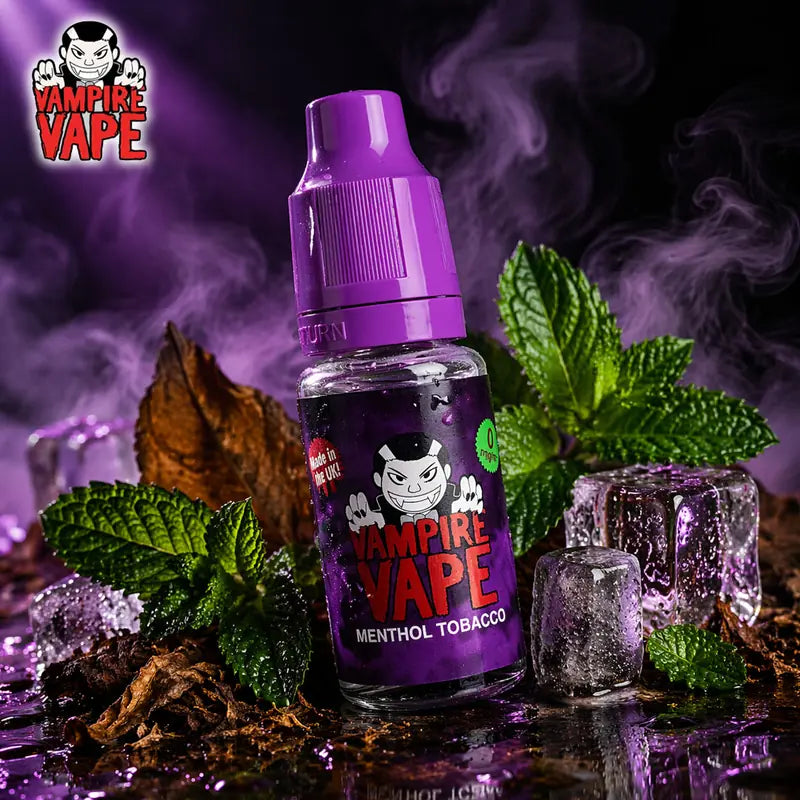 Menthol Tobacco Freebase Vape Juice 10ml | Vampire Vape