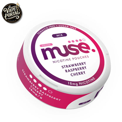 Muse Nicotine Pouches (SNUS) 18mg Strawberry Raspberry Cherry