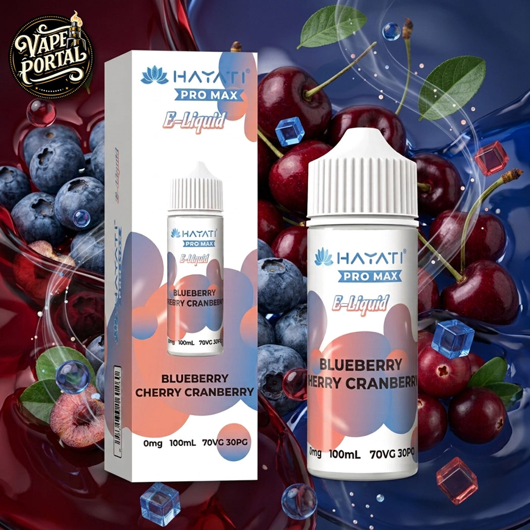 Hayati Pro Max Nic Salts 10ml Blueberry Cherry Cranberry 