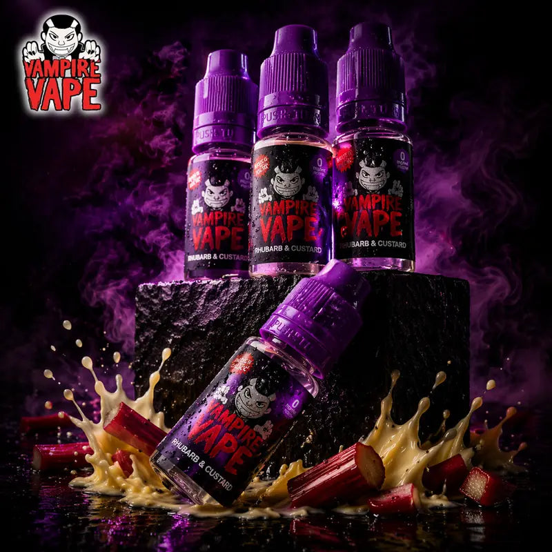 Rhubarb & Custard Freebase Vape Juice 10ml | Vampire Vape