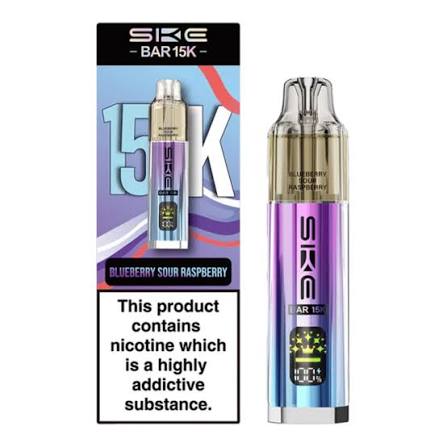 SKE Bar 15K Puffs Prefilled Pod Kit Blueberry Sour Raspberry