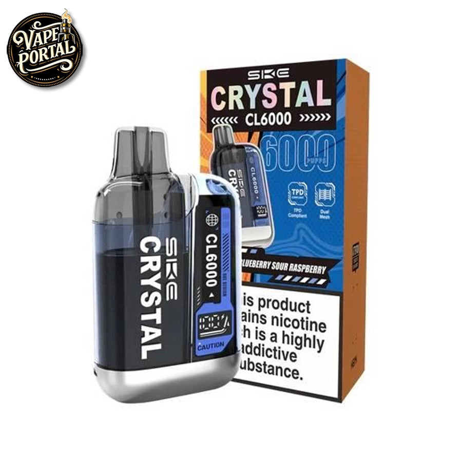 SKE Crystal CL6000 Prefilled Vape Kit Blueberry Sour Raspberry