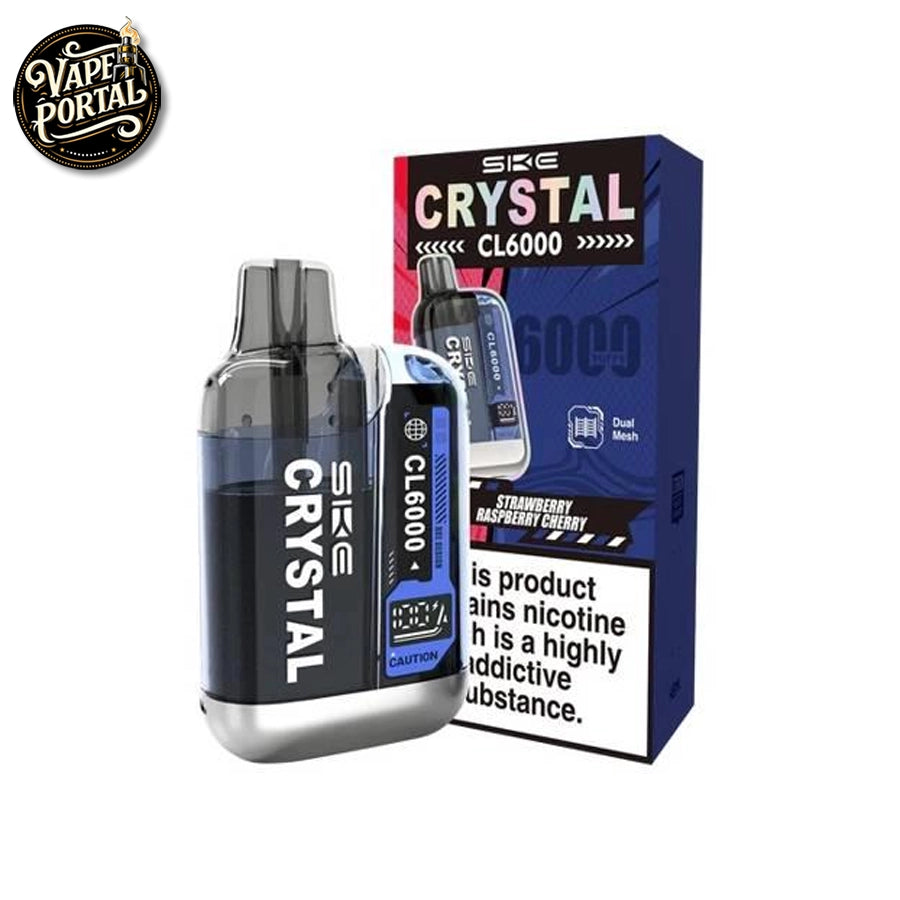 SKE Crystal CL6000 Prefilled Vape Kit Strawberry Raspberry Cherry