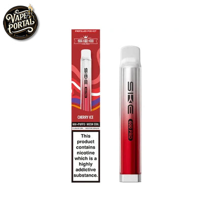 SKE Crystal Pro 600 Prefilled Vape Kit Cherry Ice