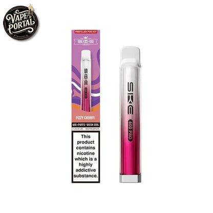 SKE Crystal Pro 600 Prefilled Vape Kit Fizzy Cherry