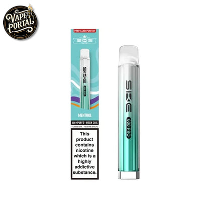 SKE Crystal Pro 600 Prefilled Vape Kit Menthol