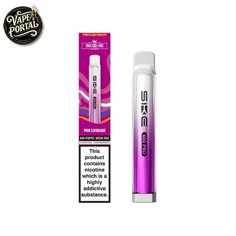 SKE Crystal Pro 600 Prefilled Vape Kit Pink Lemonade