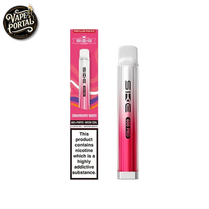 SKE Crystal Pro 600 Prefilled Vape Kit Strawberry Burst