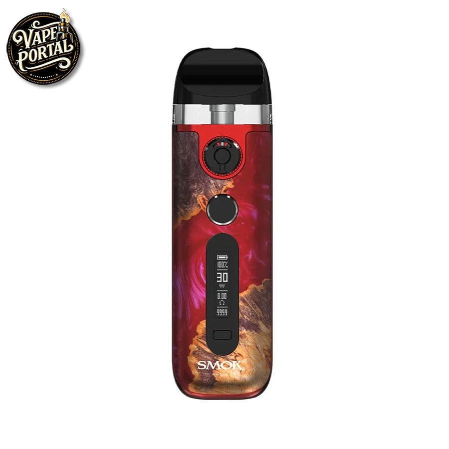 Smok Novo 5 Vape Pod Kit Red Stabilising Wood