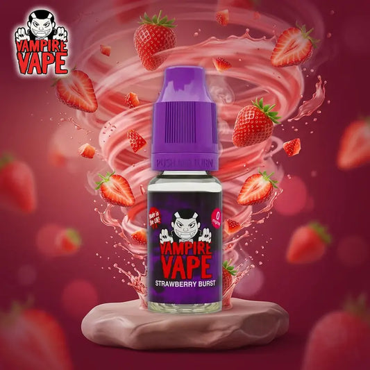 Strawberry Burst Freebase Vape Juice 10ml | Vampire Vape
