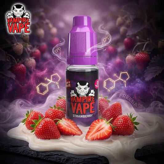 Strawberry Freebase Vape Juice 10ml | Vampire Vape