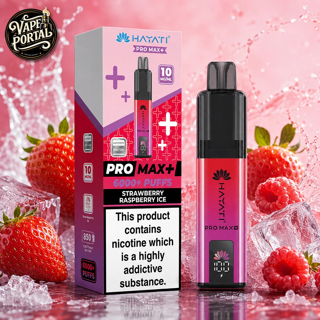 Hayati Pro Max+ 6000 Puffs Strawberry Raspberry Ice