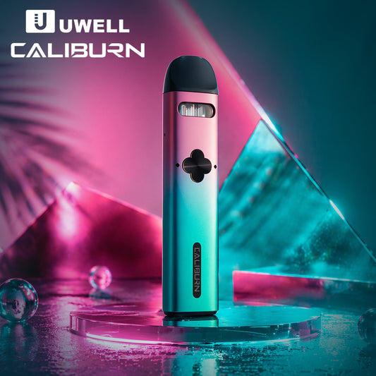 Uwell Caliburn Explorer Vape Pod Kit - Pink and Cyan
