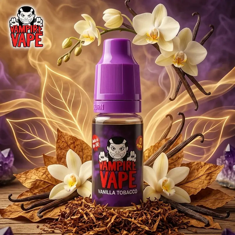 Vanilla Tobacco Freebase Vape Juice 10ml | Vampire Vape