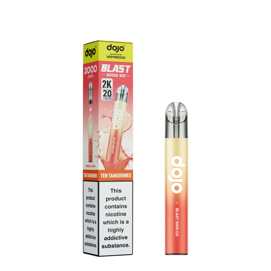 Vaporesso Dojo Blast 2000 Go Prefilled Pod Kit Ten Tangerines 