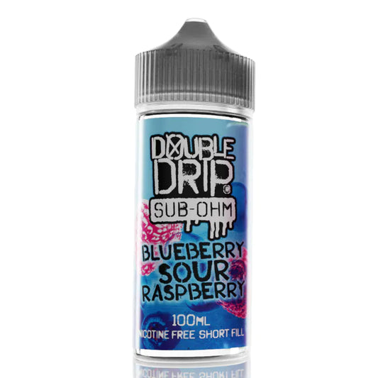 Double Drip Blueberry Sour Raspberry 100ml Shortfill E-liquid