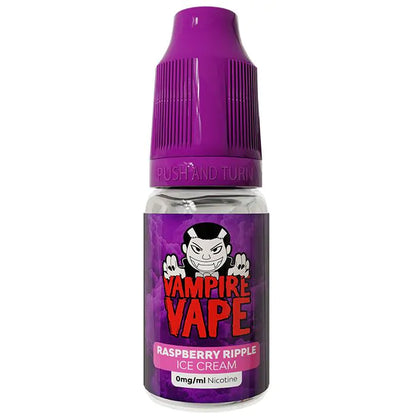 Raspberry Ripple Ice Cream Freebase Vape Juice 10ml | Vampire Vape